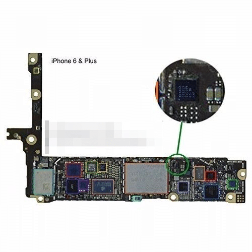 iphone6基盤、ICチップの場所