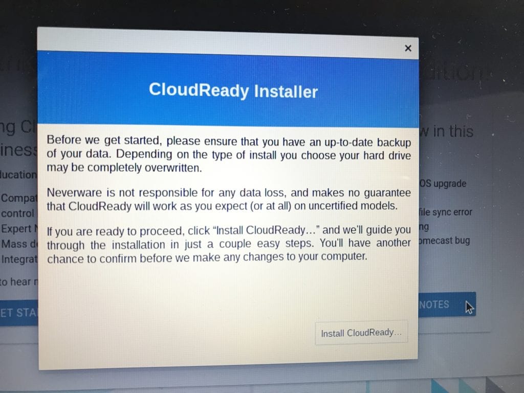 Install CloudReady
