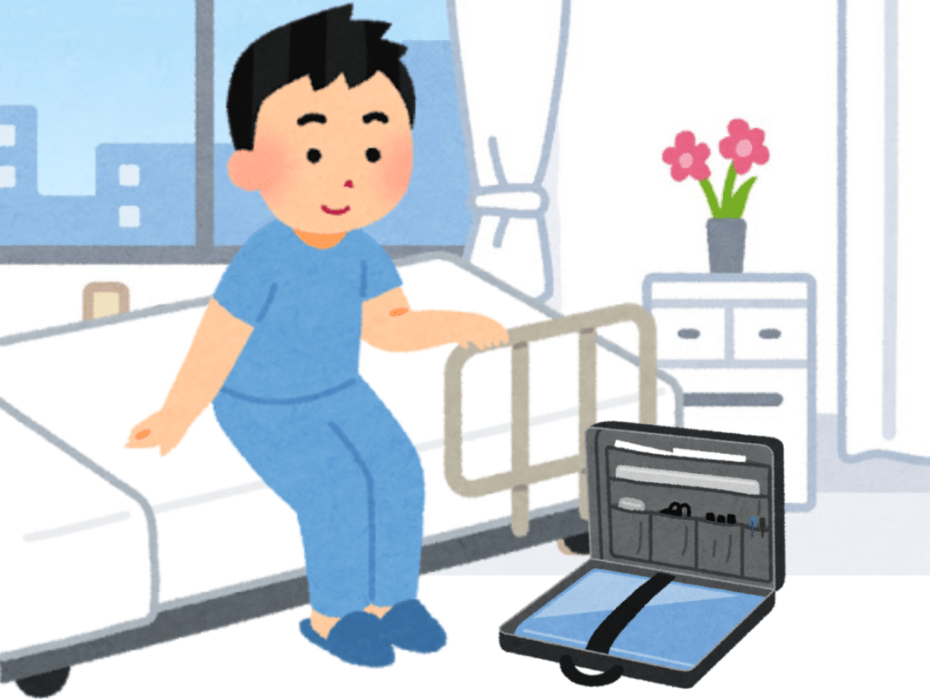 病院に入院の際にパソコン持ち込みでネットは大丈夫？