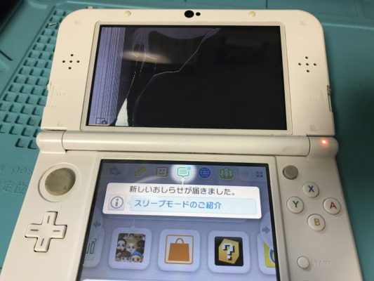 Newニンテンドー3DSの上の液晶画面の交換
