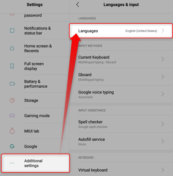 Xiaomi Language