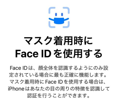 Face IDマスク