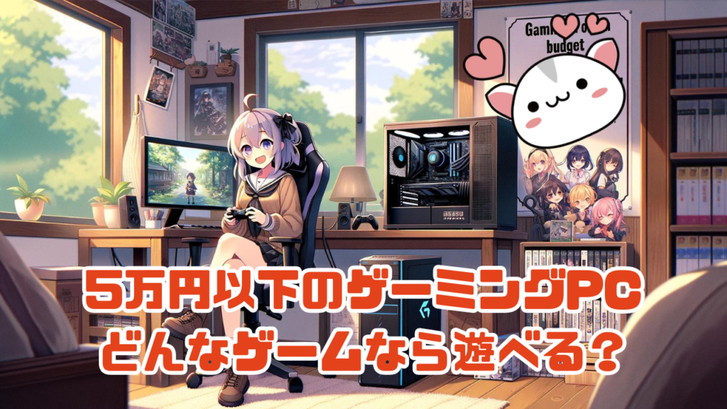 5万円以下のゲーミングPC どんなゲームなら遊べる？