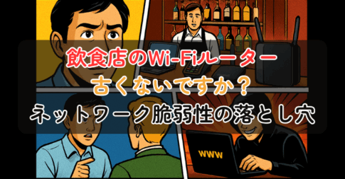 飲食店のWi-Fiルーター、古くないですか？ネットワーク脆弱性の落とし穴