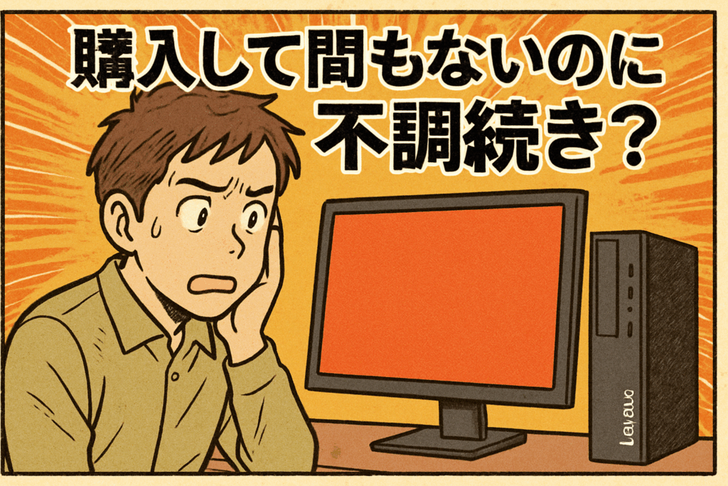 購入して間もないのに不調続き?レノボのデスクトップPCで実際にあったトラブルとは