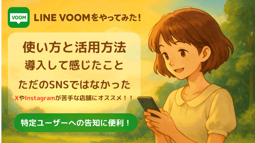 LINE VOOMをやってみた!使い方と活用法、そして感じた有効性とは?
