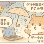 ハムスターと水濡れ防止