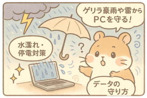 ハムスターと水濡れ防止