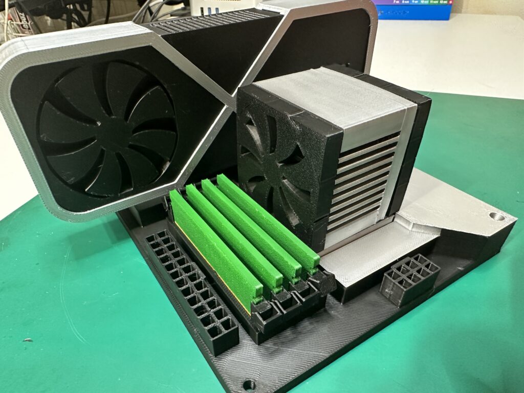 3Dプリンタで作成したPCパーツ