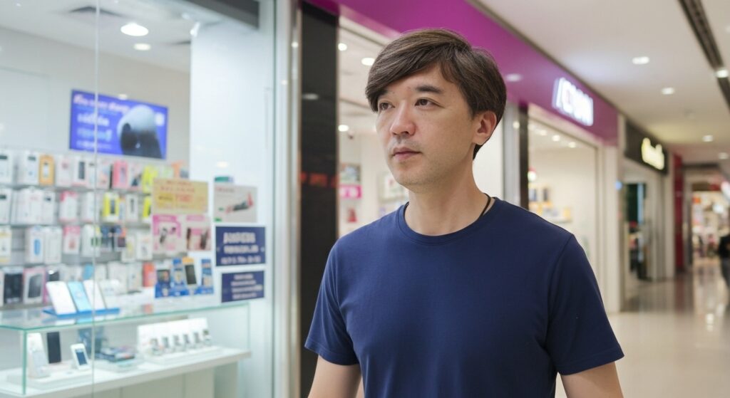 日曜日のピークタイムでも意外と落ち着いていたiPhone修理店事情