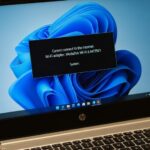 HP製のノートパソコンにMediaTek製のWi-Fiチップが搭載されている様子でネットに繋がらない様子