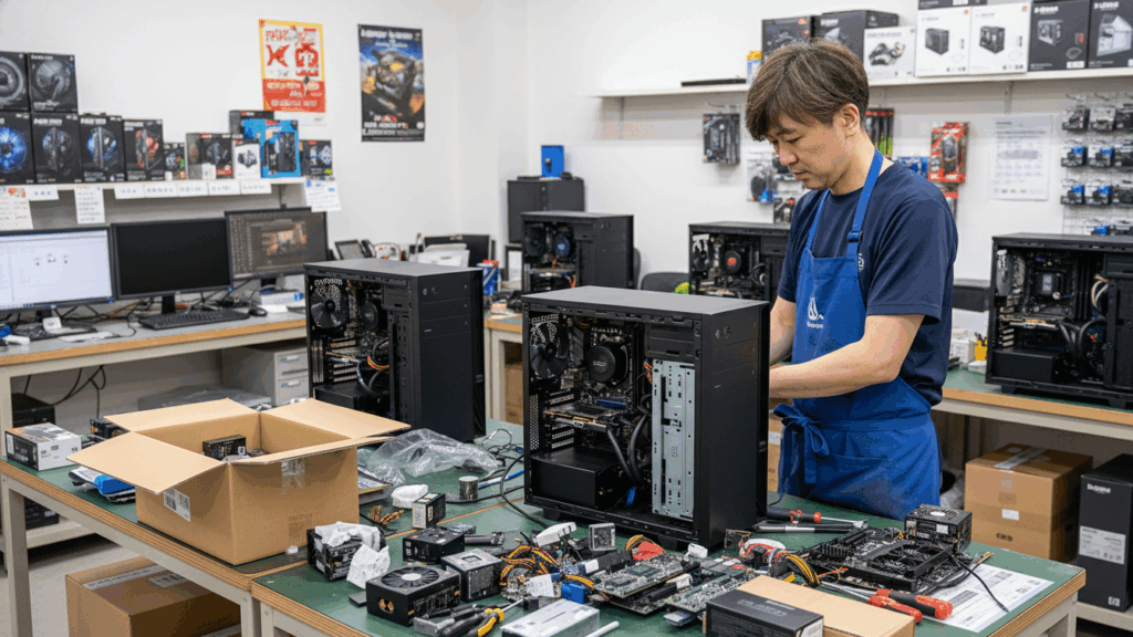 【BTO製作の裏側】なぜ「ケースに入れない」で設定するのか？