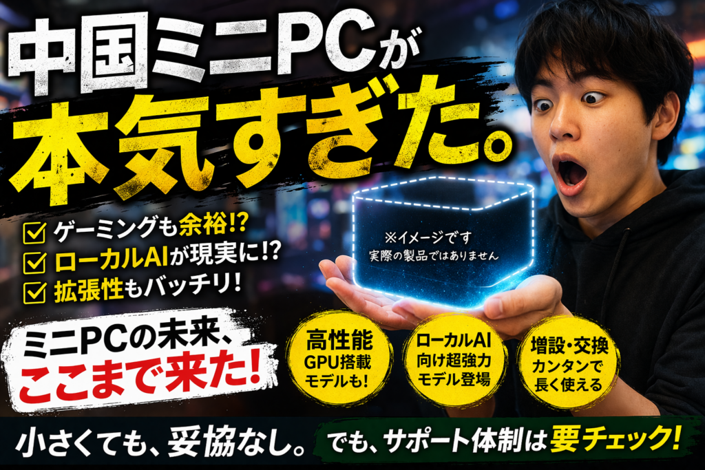 中国ミニPCが本気すぎた。ACEMAGICが見せた次世代モデルをやさしく解説