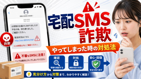 不在通知SMSは本物？偽物？宅配詐欺を見分ける方法と今すぐやるべきこと