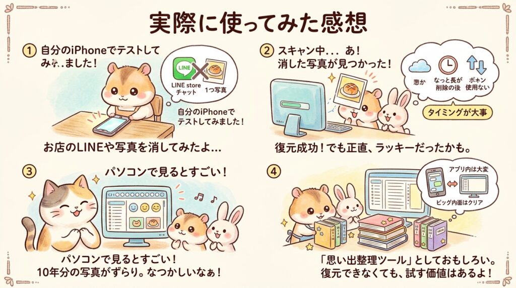 UltData LINE Recovery 実際に使ってみた感想