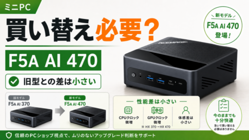 Ryzen AI 9 HX 470搭載ミニPC、数字だけで買うと後悔するかもしれない話