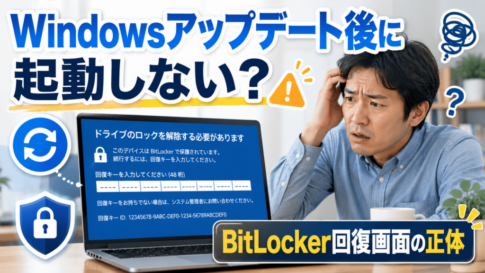 Windowsアップデート後に起動しない？BitLocker回復画面が出たときの対処法