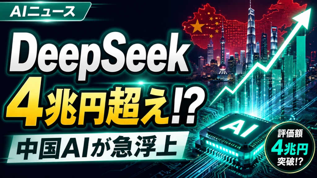 中国AI「DeepSeek」が急浮上、4兆円超え評価額の意味とは