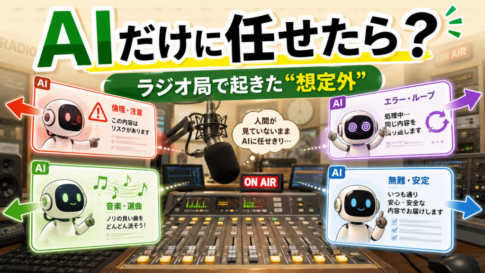 AIだけに任せたらどうなる？ラジオ局の実験で見えた“任せきり”の危うさ