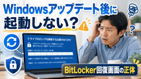 Windowsアップデート後に起動しない？BitLocker回復画面が出たときの対処法