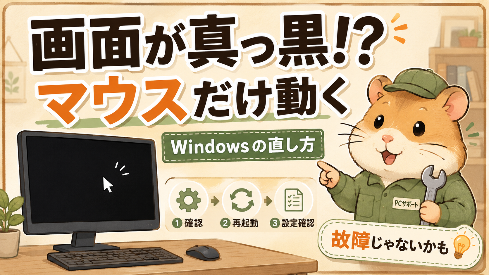 「黒画面四天王」と戦った話。マウスだけ生きてるWindowsの謎を解く