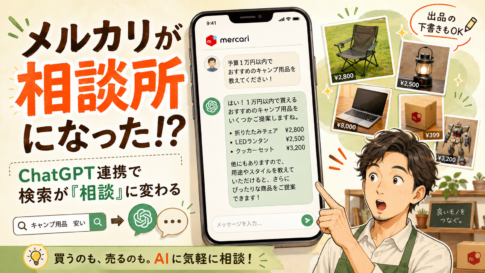 メルカリがChatGPTと連携開始！？　実際に触ってみたので語らせてくれ