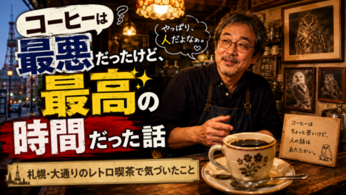 札幌・大通りのレトロ喫茶で気づいた「人」の価値