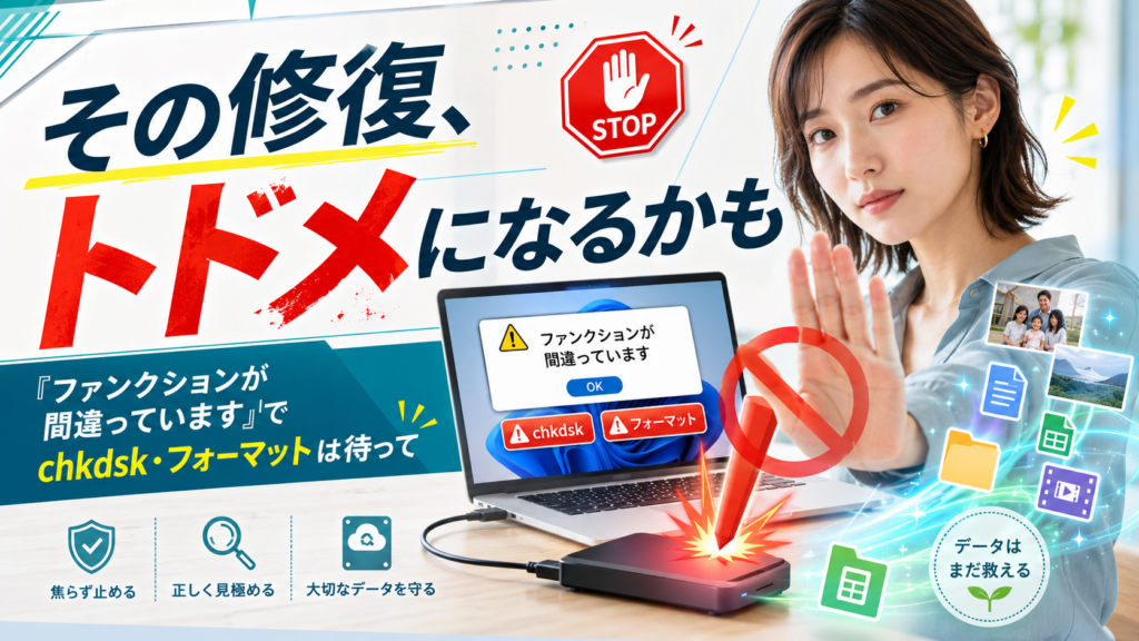 外付けHDDが開かない時、あなたの善意がデータにトドメを刺している