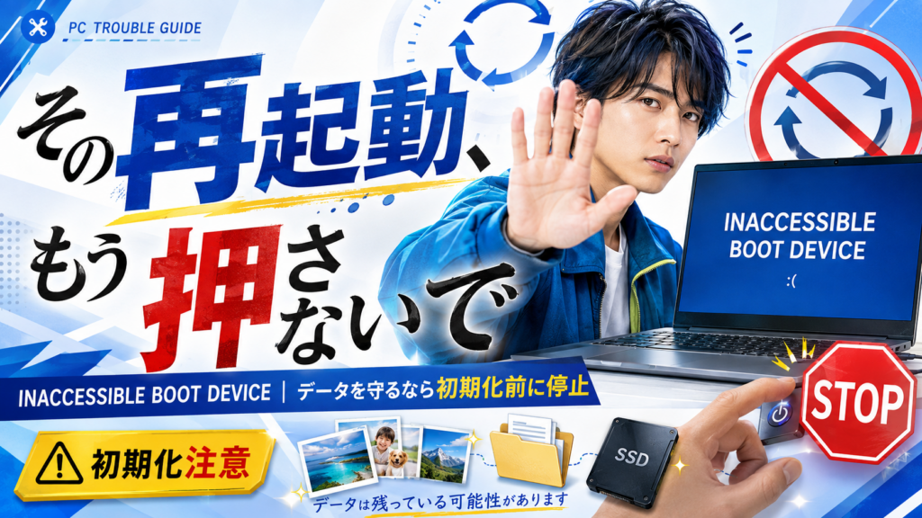 その再起動、もう押さないで｜INACCESSIBLE BOOT DEVICEの対処法