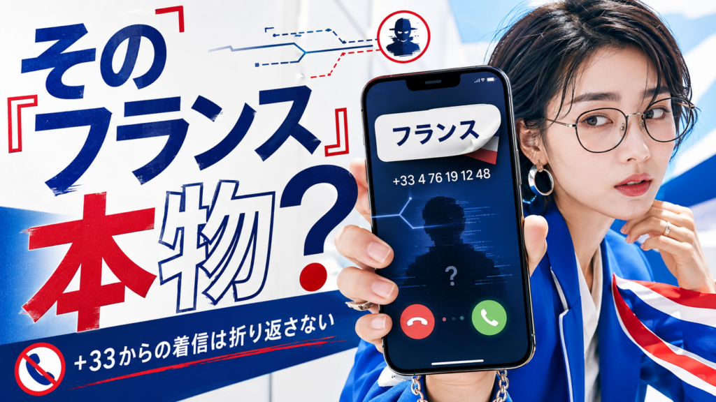 +33（フランス）から着信｜出ないでいい理由と安全な対処法