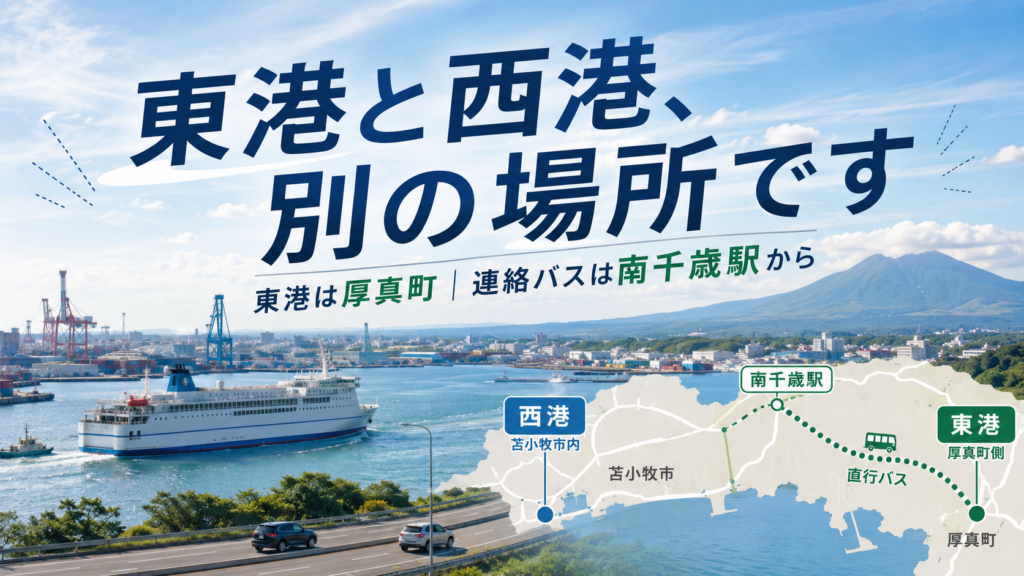 苫小牧のフェリー、東港は苫小牧市じゃありません