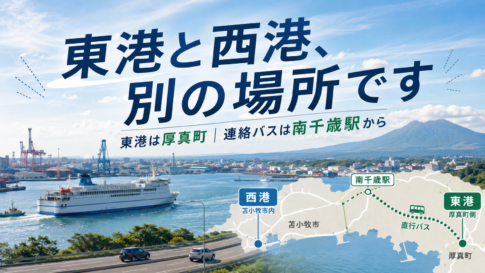 苫小牧のフェリー、東港は苫小牧市じゃありません