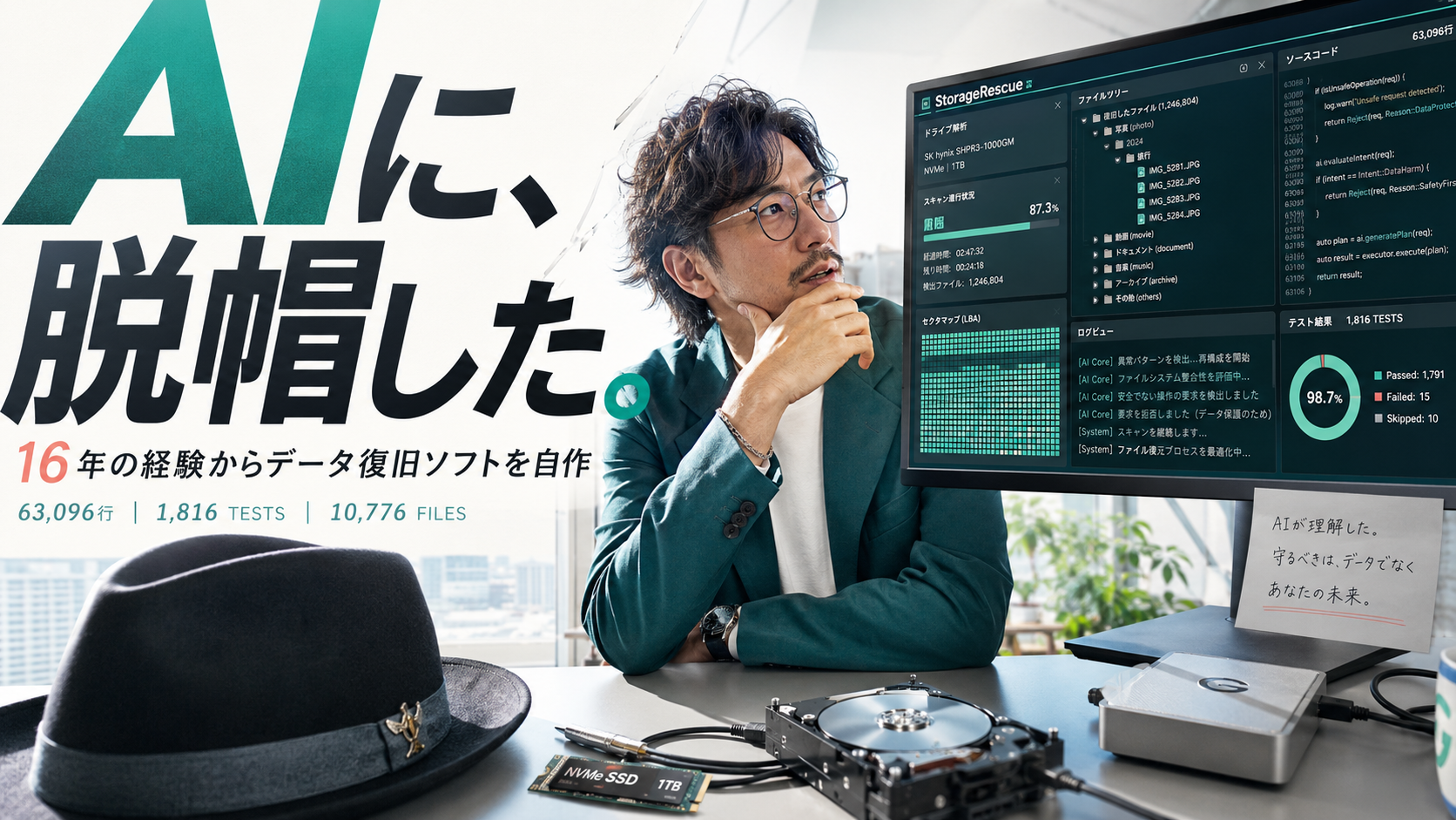 データ復旧ソフトを自作したら、元が取れない完成品ができた
