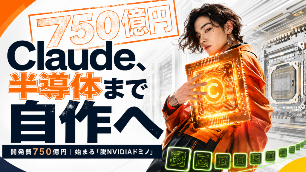 Claudeが半導体を自作へ｜開発費750億円の「人類最大の自作PC」とは