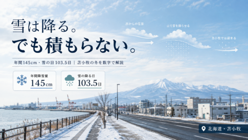 苫小牧は年103日雪が降る。それでも積もらない理由