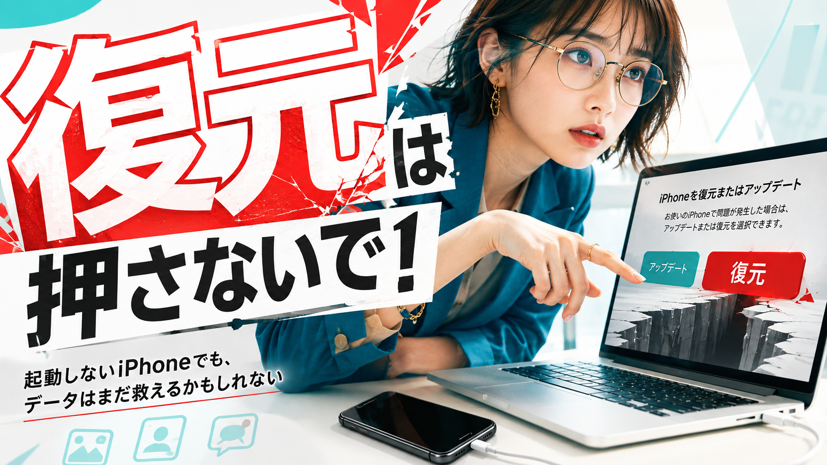 スマホが起動しない時のデータ移行|押してはいけないボタンがある