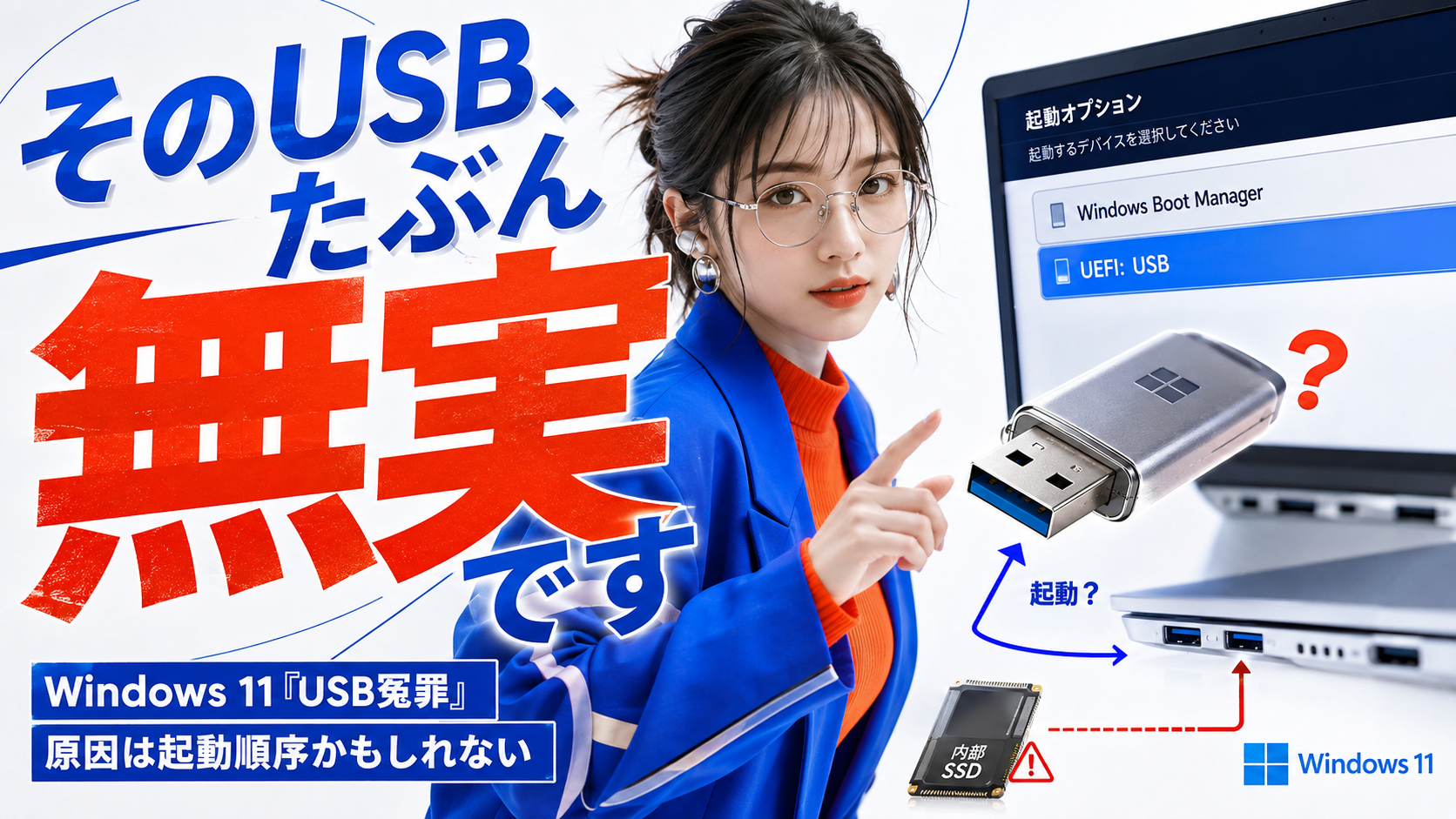 Windows11インストールUSBが起動しない原因と直し方