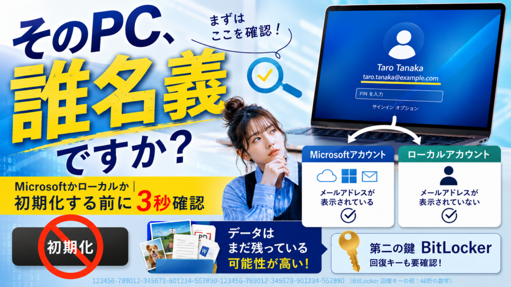 Windowsのパスワードを忘れたときの対処法｜Microsoft・ローカルアカウントの見分け方