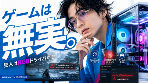 Windows11アップデート不具合？ゲームが落ちる原因はRGB