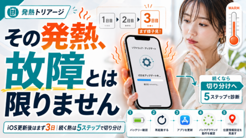 iOSアップデート後にiPhoneが熱い原因と対処法|まず3日待つべき理由