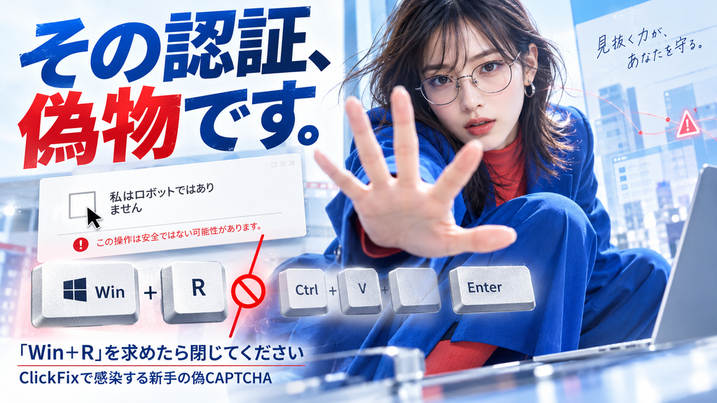 ClickFix 偽画面の手口｜私はロボットではありません