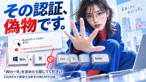 ClickFix 偽画面の手口|私はロボットではありません