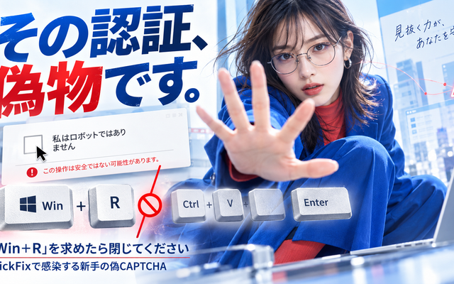 ClickFix 偽画面の手口｜私はロボットではありません