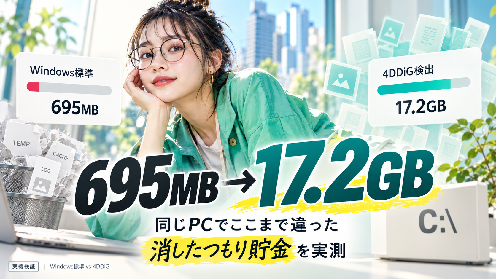 【2026年】ディスクをクリーンアップするなら?4DDiG Partition Managerを実際に使ってレビュー