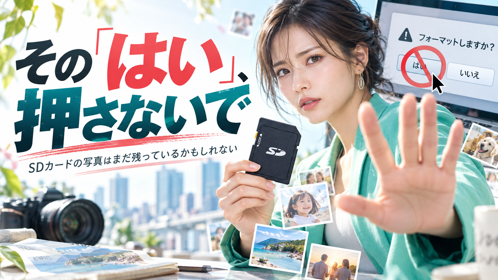 SDカードのデータ復元｜「フォーマットしますか？」が出ても写真はまだ残っている