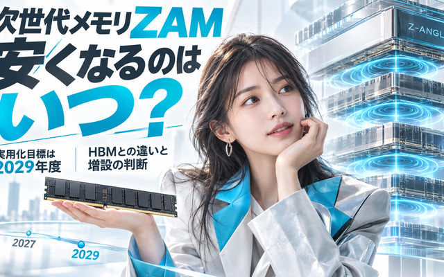 次世代メモリZAMとは｜PCのメモリ価格にいつ効くのか
