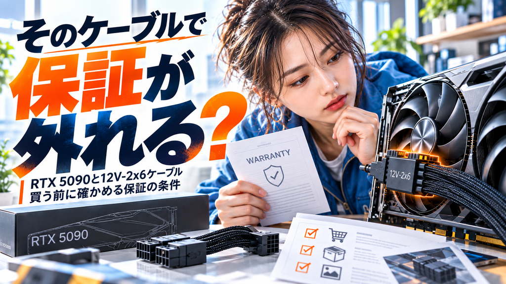 RTX 5090の保証拒否|電源付属ケーブルは対象外か