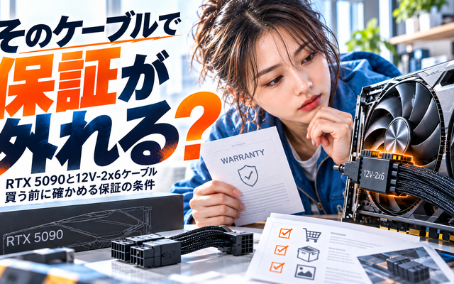 RTX 5090の保証拒否｜電源付属ケーブルは対象外か