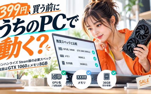 モンハンライズ 必要スペック｜399円セールで買う前に確認