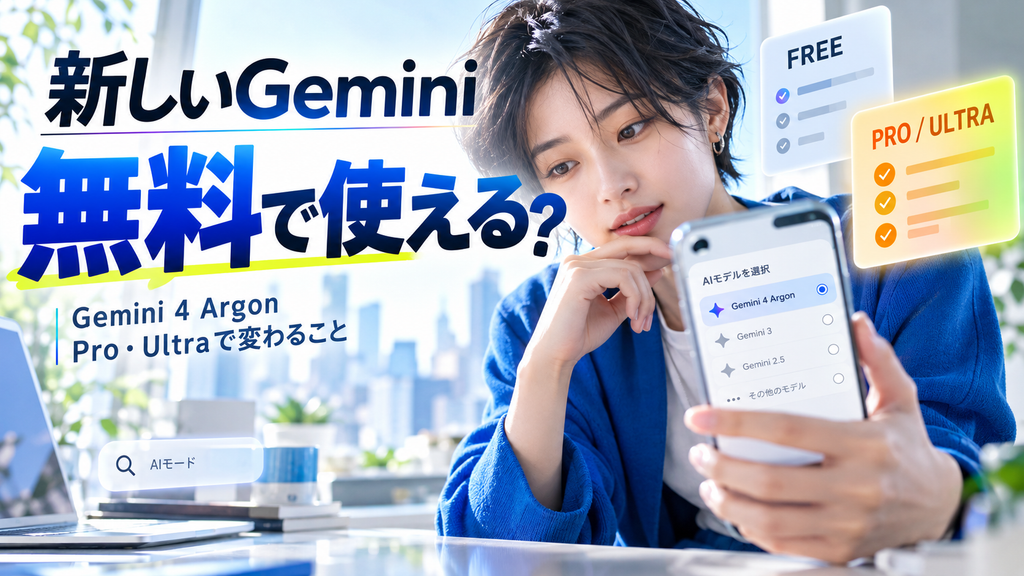 Gemini 4 Argonとは|使えるのは有料プランだけ